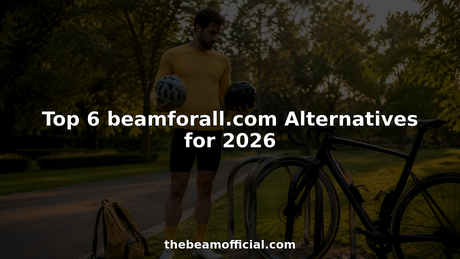 Urban cyclist comparing two bike helmets outdoors
