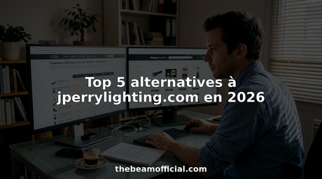 Un homme examine différentes solutions d’éclairage pour son bureau moderne à la maison, cherchant celle qui conviendra le mieux à son espace de travail.